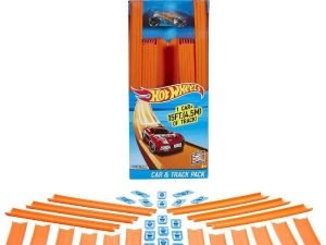 Hot Wheels - Constructor De Vías Rectas Con Coche