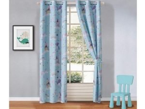 Juego De Cortina De Dos Paneles Para Niño Y Niña Linen Plus