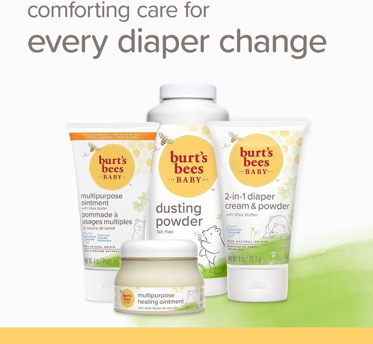 Burt's Bees Crema Para Rozadura De Pañales, Sin Talco, Baby - Image 3