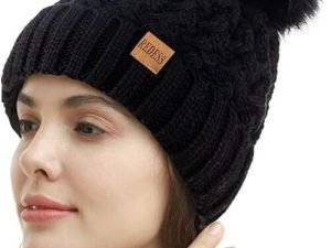 Redess - Gorro De Invierno Con Pompón Para Mujer