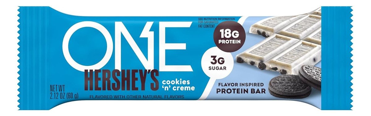 One Hershey's Cookies Creme - Barras De Proteína, Sin Gluten - Image 2