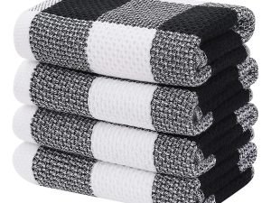 Homaxy - Paños De Cocina De 100% Algodón De Punto Gofre