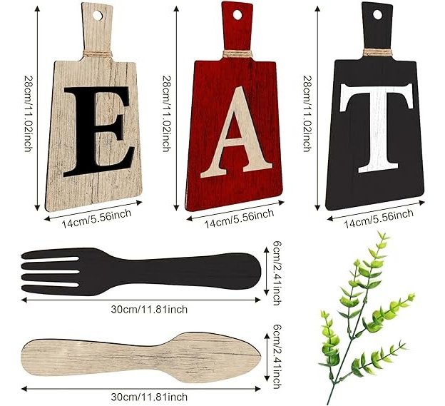 Jetec Juego De Letreros Decorativos Para Cocina Set De 5 Und - Image 18