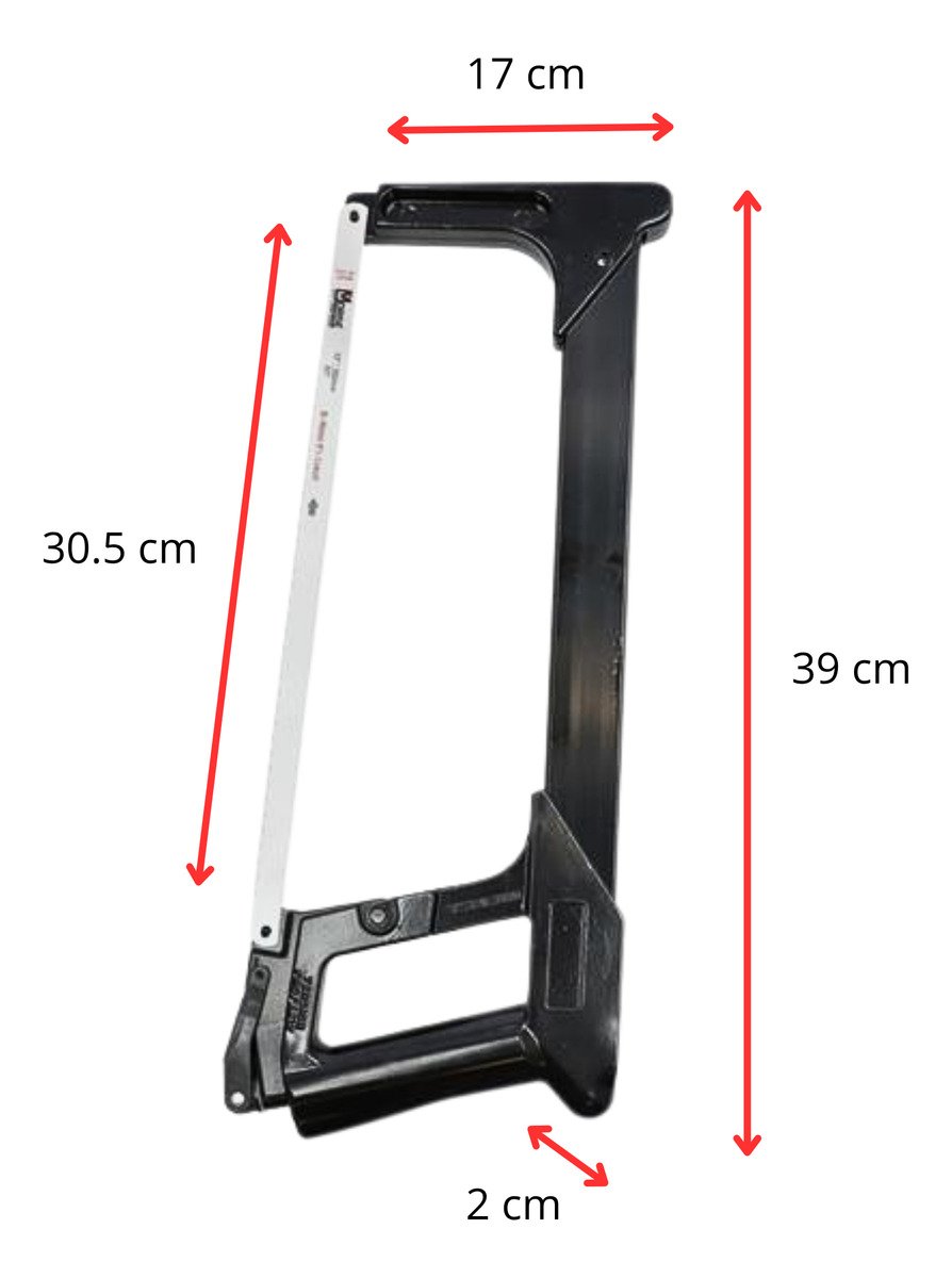 Hacksaw Segueta Bimetálico De Alta Tensión Negro - Image 2