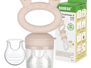 Haakaa Chupete De Bebe Para Alimentos Color Rosa