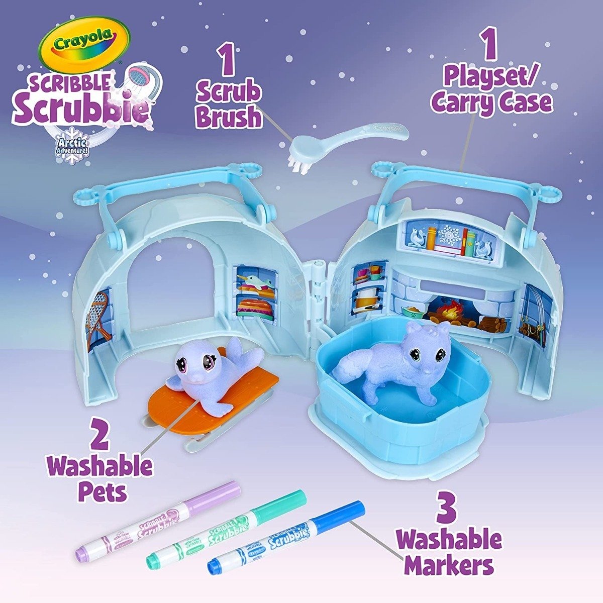 Crayola Juguete Para Niños Scribble Scrubbie Artic Igloo - Image 2