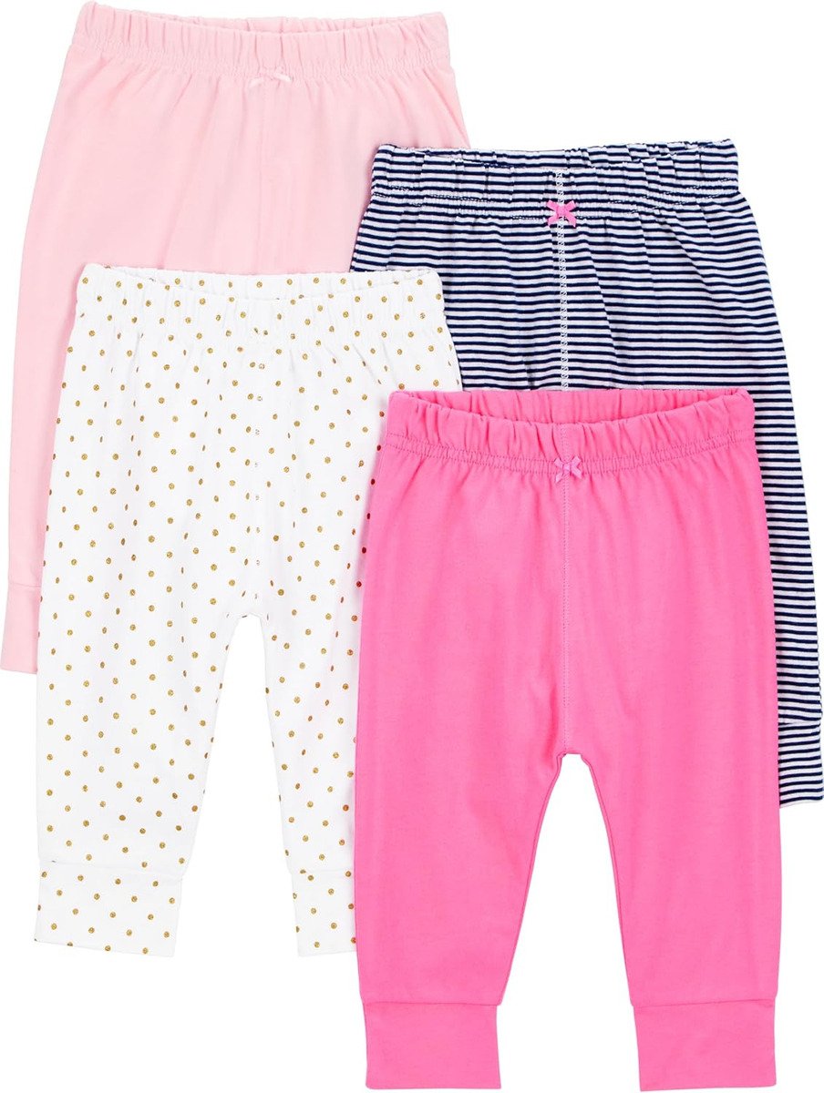 Simple Joy By Carters Paquete De 4 Pantalones Para Niñas - Image 7