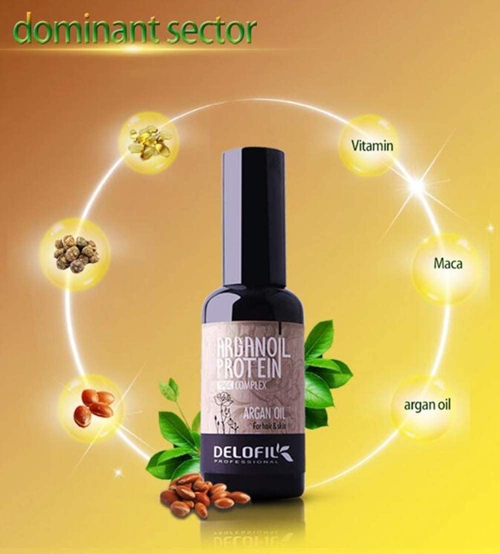 Delofil Aceite De Argan + Proteina Para Cabello Y Piel 50ml - Image 3