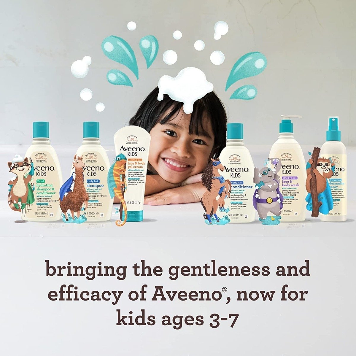 Aveeno Kids Shampoo De Niños Para Cabello Rizado 354ml - Image 4