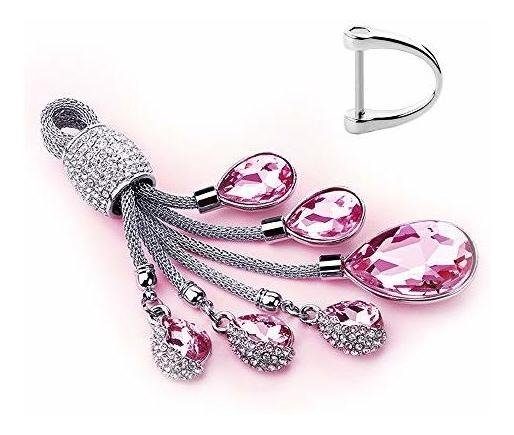 Rayhoo Corazones En Forma De Lagrima De Cristal Llaveros De - Image 4