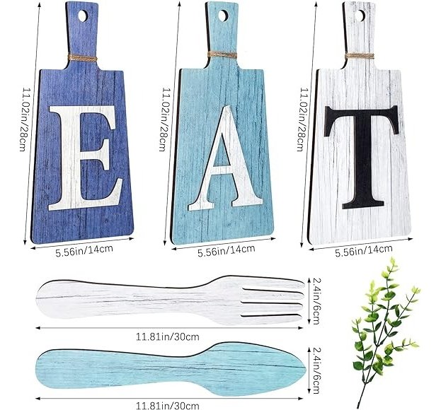 Jetec Juego De Letreros Decorativos Para Cocina Set De 5 Und - Image 2