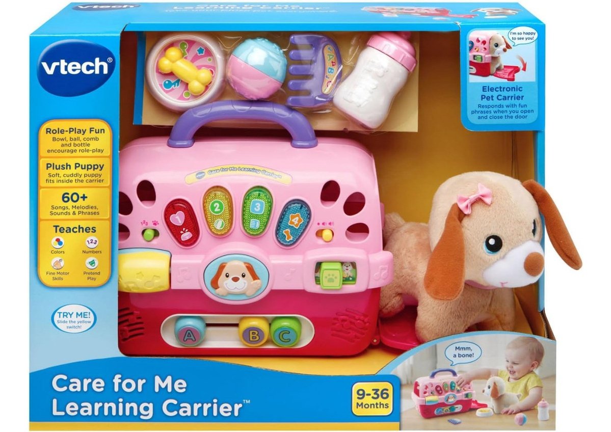 Vtech Care For Me Porta Mascotas, Música, Frases Y Luces. Color Rosa - Image 4