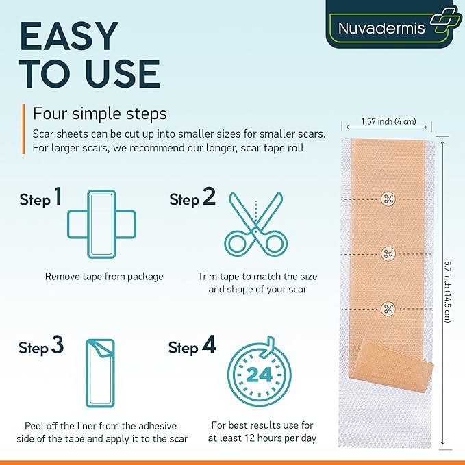 Nuvadermis Hojas De Silicona Para Cicatrices - Image 3