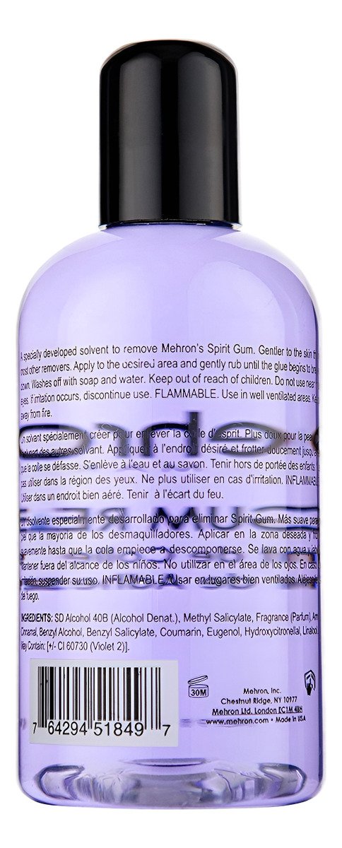 Mehron Liquido Removedor De Adhesivo Color Claro 270ml - Image 2
