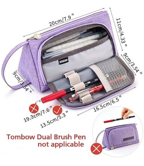 Easthill Estuche Para Lapices Gran Capacidad En Color Negro - Image 22