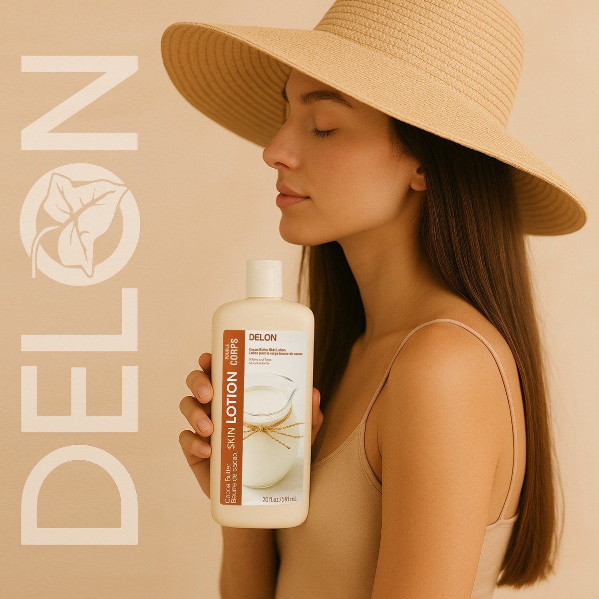 Delon Loción Humectante Corporal De Manteca De Cacao 591 Ml - Image 3
