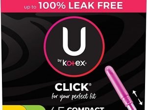 Tampones Compactos U By Kotex Click Absorción Regular/súper
