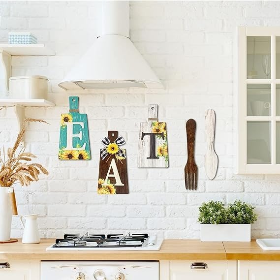 Jetec Juego De Letreros Decorativos Para Cocina Set De 5 Und - Image 12