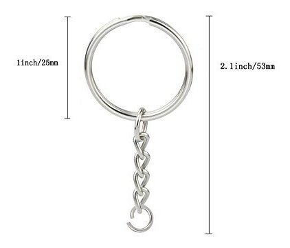Kingfo - Llavero Con Cadena Y Anillos De Saltar 100 Unidades - Image 3