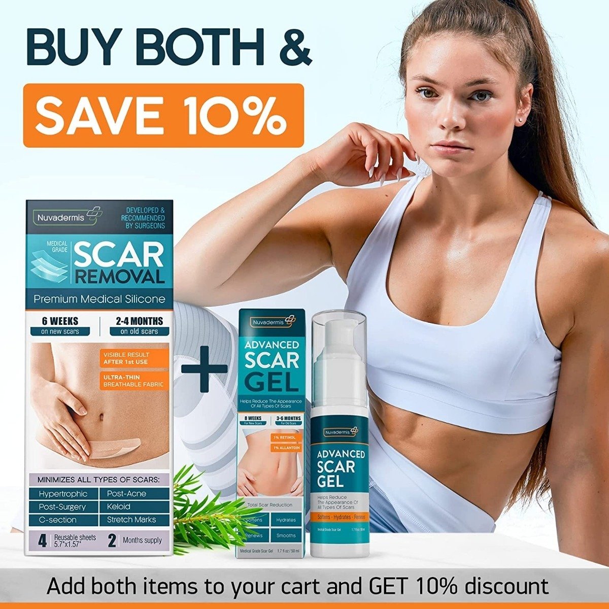 Gel De Crema Para Cicatrices, Retinol, Alantoína, Vitamina E - Image 2