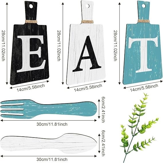 Jetec Juego De Letreros Decorativos Para Cocina Set De 5 Und - Image 6