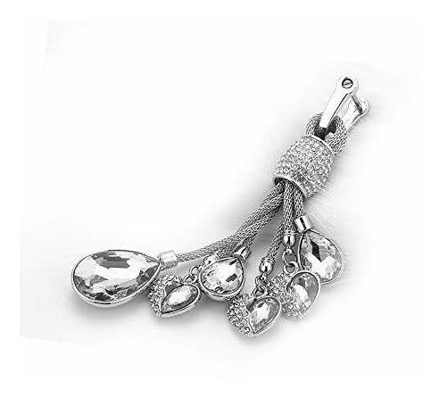 Rayhoo Corazones En Forma De Lagrima De Cristal Llaveros De - Image 2