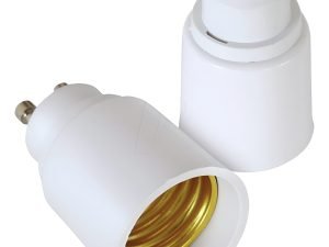 Convertidor De Base De Clavija Gu10 A E26 E27 Pack De 2 Color Blanco