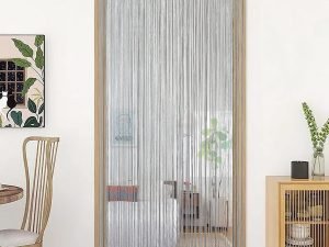 Hsylym Cortinas Para Puerta Con Flecos De Espaguetis Densos