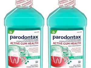 Parodontax Enjuague Bucal Aliento Fresco Menta 480ml 2 Pack