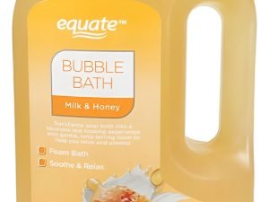 Equate Jabon Baño De Burbujas Leche Y Miel 1.89 L