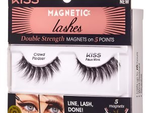 Kiss Crowd Pleaser Pestañas Magnéticas Larga Duración 1 Par