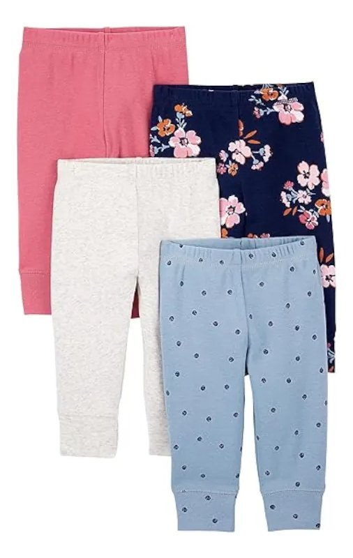 Simple Joy By Carters Paquete De 4 Pantalones Para Niñas - Image 10