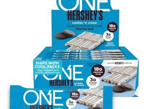 One Hershey's Cookies Creme - Barras De Proteína, Sin Gluten