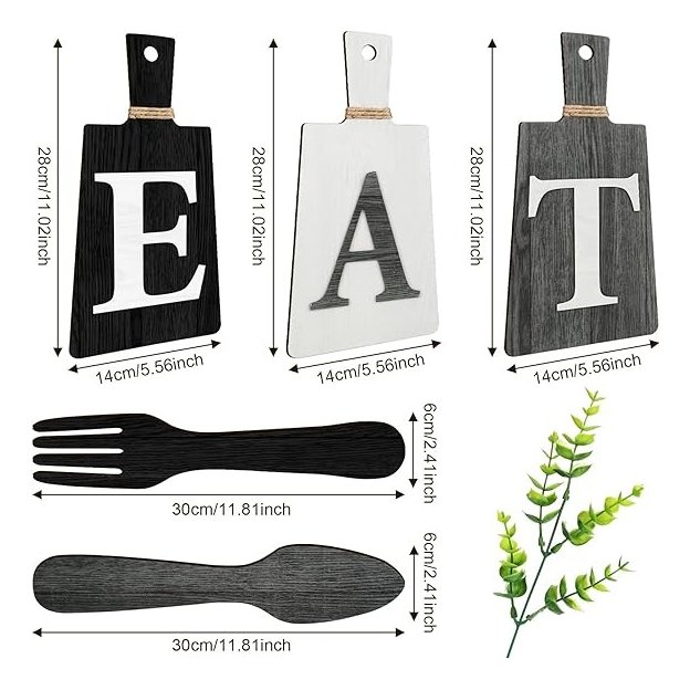 Jetec Juego De Letreros Decorativos Para Cocina Set De 5 Und - Image 10