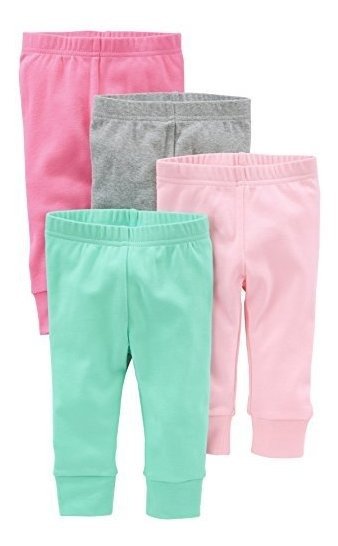Simple Joy By Carters Paquete De 4 Pantalones Para Niñas - Image 3