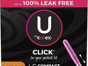 Tampones Compactos U By Kotex Click, Absorción Súper Plus