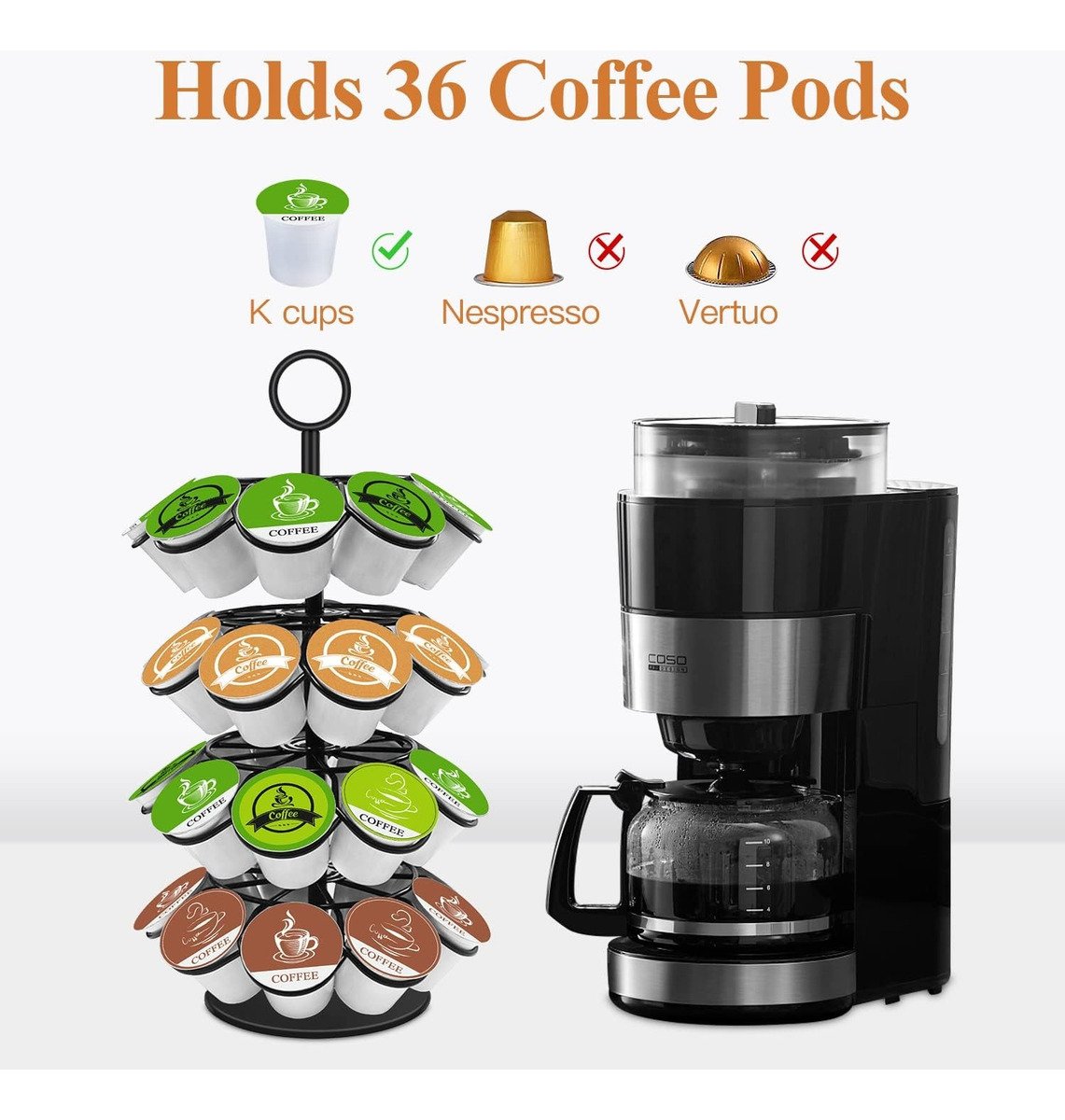 Kimiup Soporte Giratorio Para 36 Cápsulas De Café - Image 2