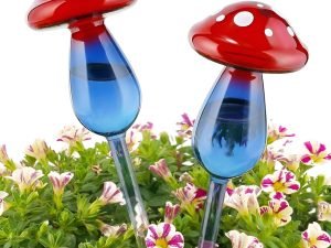 Nihome Mushroom Aqua Spike - Paquete De 2 Bombillas De Riego