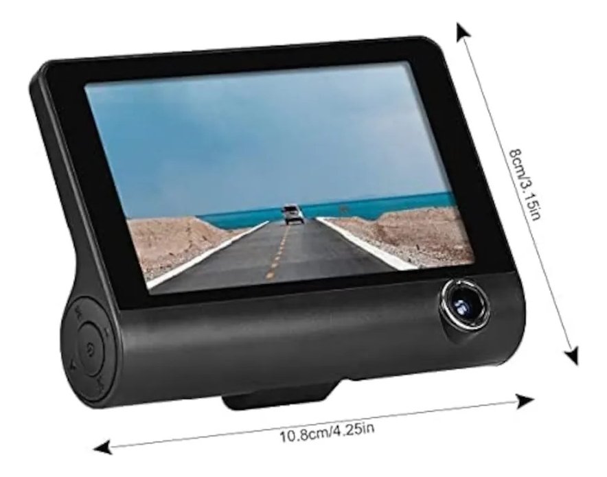 Gnolkee Dashcam Con 3 Cámaras, Grabadora De Conducción J503 - Image 3