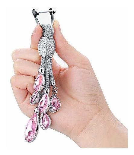Rayhoo Corazones En Forma De Lagrima De Cristal Llaveros De - Image 3