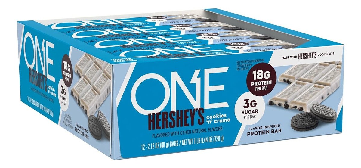 One Hershey's Cookies Creme - Barras De Proteína, Sin Gluten - Image 3