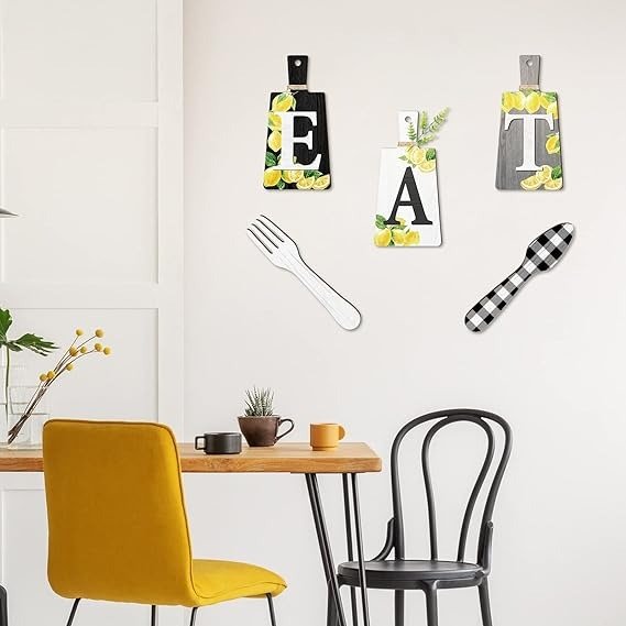 Jetec Juego De Letreros Decorativos Para Cocina Set De 5 Und - Image 8