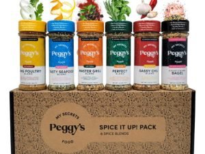 My Secrets Peggys Food Juego De 6 Tarros De Condimentos