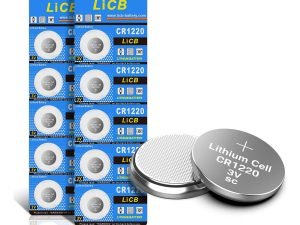 Licb - Paquete De 10 Baterías De Litio Cr1220 3v Cr 1220