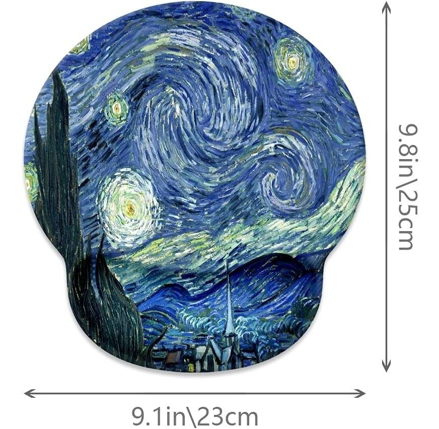 Van Gogh Alfombrilla De Mouse De Noche Estrellada - Image 2