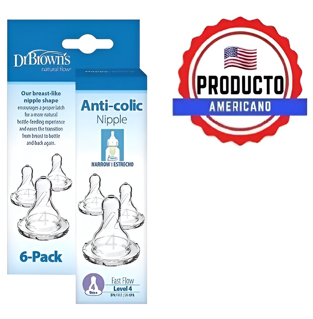 Tetina Mamila Dr Browns Nivel 4 Estándar 6 Piezas - Image 2