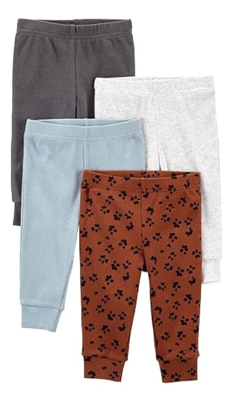 Simple Joy By Carters Paquete De 4 Pantalones Para Niñas - Image 9