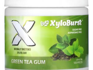 Xyloburst Goma De Mascar De Xilitol Sabor Te Verde 100pz