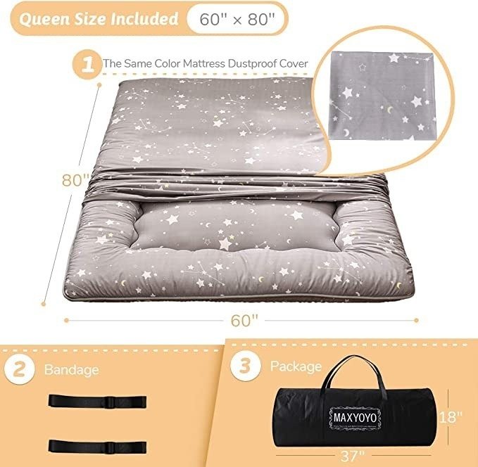 Futón Maxyoyo 2 Cuerpos Colchón Sofá Cama Japonés Queen - Image 17