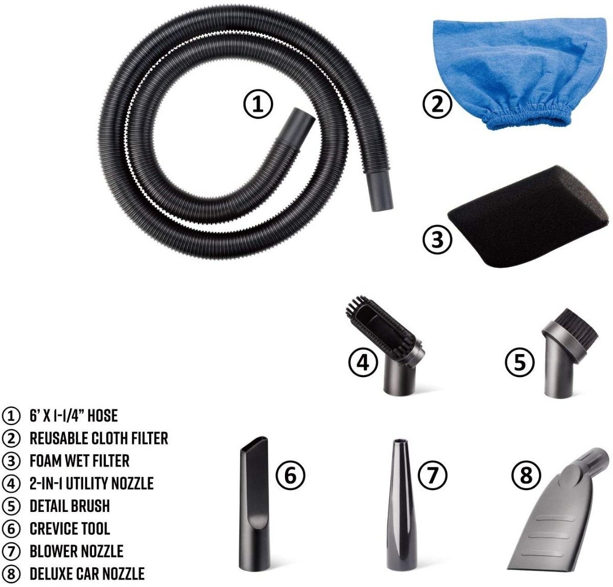 Galon De 2.5 Armor All, 2 Picos Hp, Aspiradora De Utilidad E - Image 3